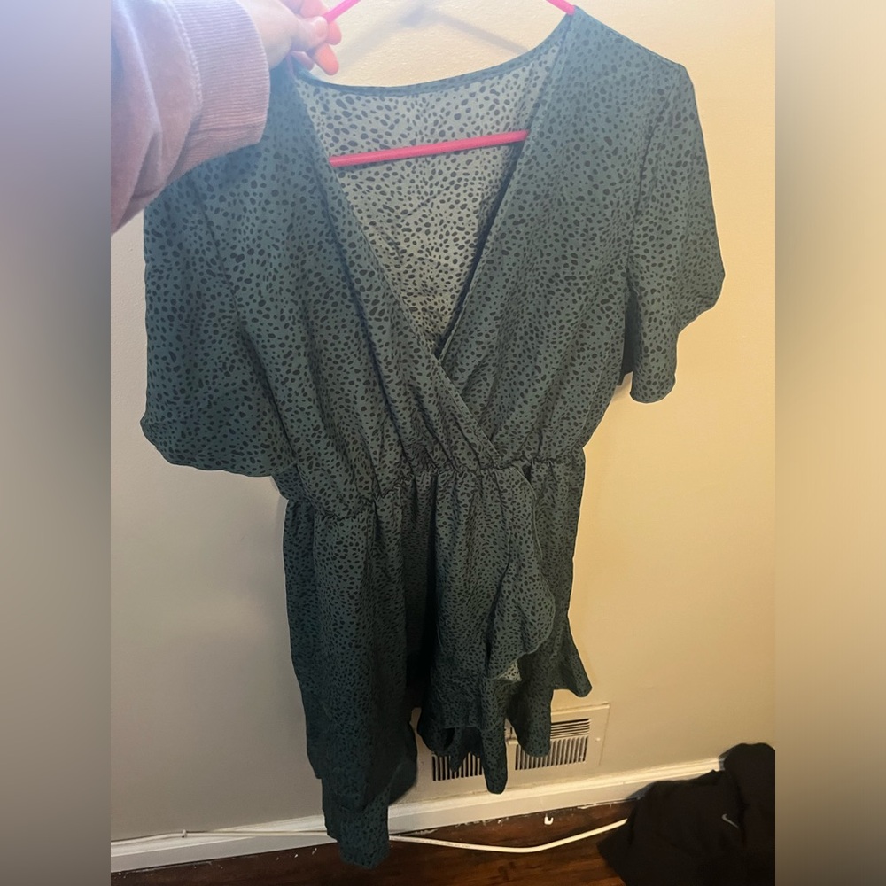 Never worn black cheeetah print dress